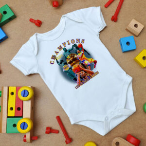 2001 Lakers Championship Vintage Baby Onesie