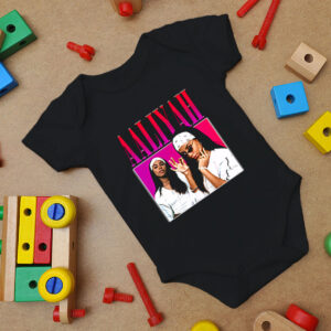Aaliyah Vintage Retro Baby Onesie