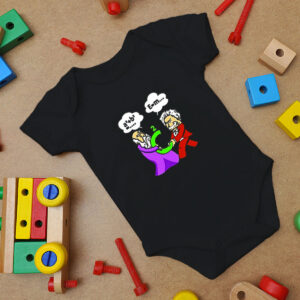Albert Einstein Pythagoras Fight Funny Physicists Baby Onesie