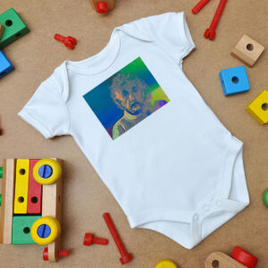Albert Einstein Smoking Geeky Inventor Baby Onesie