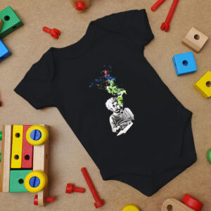 Albert Einstein The Cosmos Transformed Baby Onesie