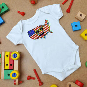 American Smile Baby Onesie