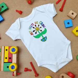 Art Helps Us Grow Baby Onesie