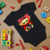 Baby Yoda Hug Motley Crue Baby Onesie