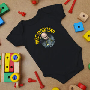Babyhead Black Baby Onesie