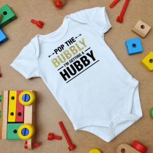 Bachelorette Party Pop The Bubbly Bride Wedding Baby Onesie