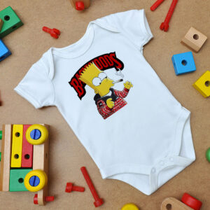 Backwoods Bart Simpson Smoking Baby Onesie