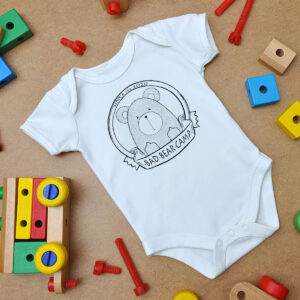 Bad Bear Camp Baby Onesie