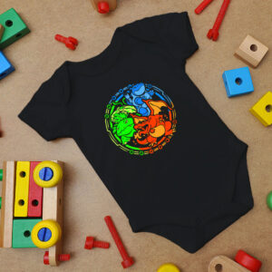 Base Set Card Monsters Baby Onesie