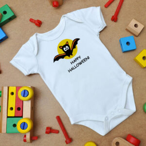 Bat Happy Halloween Party Baby Onesie