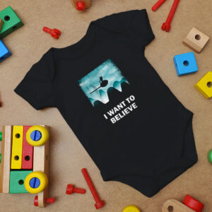 Believe In Heroes Baby Onesie
