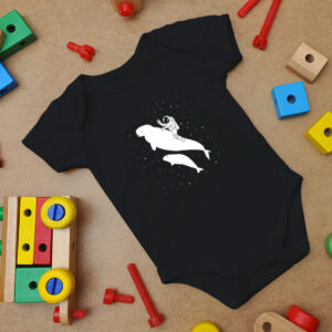 Beluga Astronaut Baby Onesie