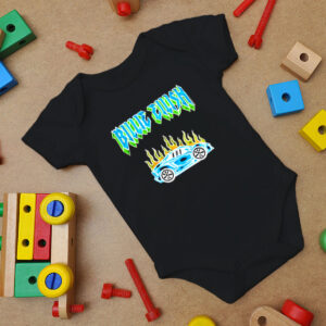 Billie Eilish Car Flames Tour Baby Onesie