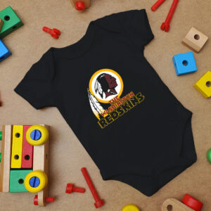 Black Washington Redskin Baby Onesie