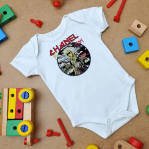 Bleached Goods Iron Baby Onesie