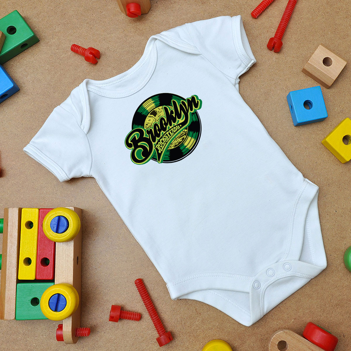 Brooklyn Rocksteady Baby Onesie