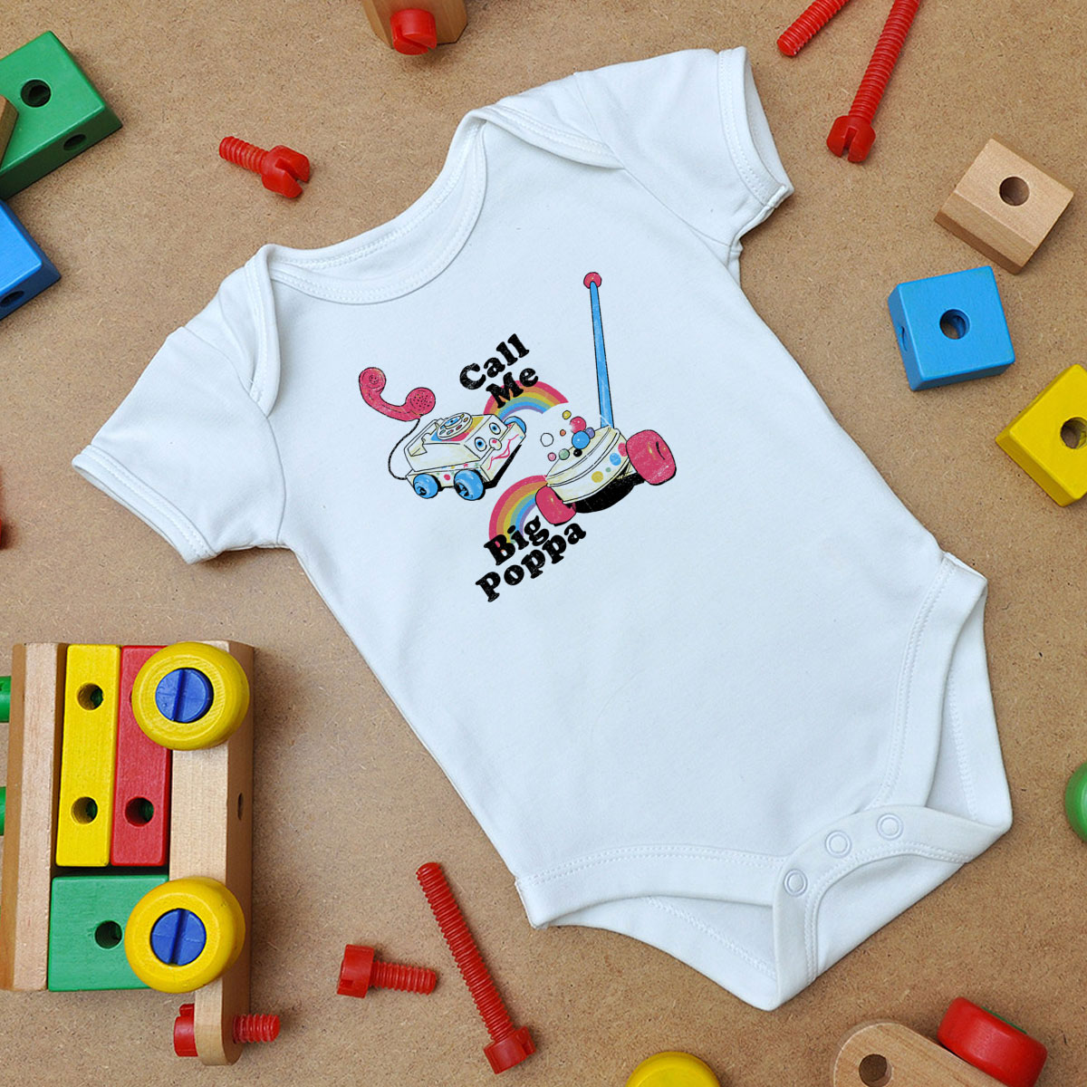 Call Me Big Poppa Baby Onesie