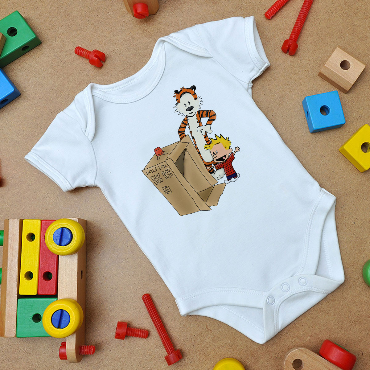 Calvin Is New Ride Baby Onesie