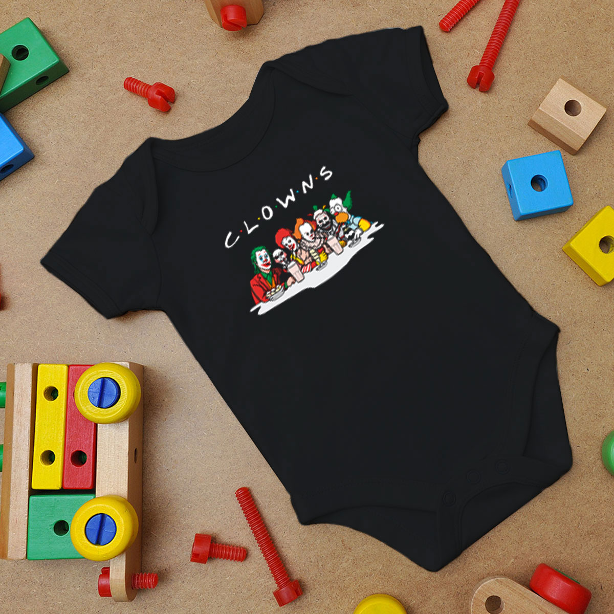 C·L·O·W·N·S Baby Onesie