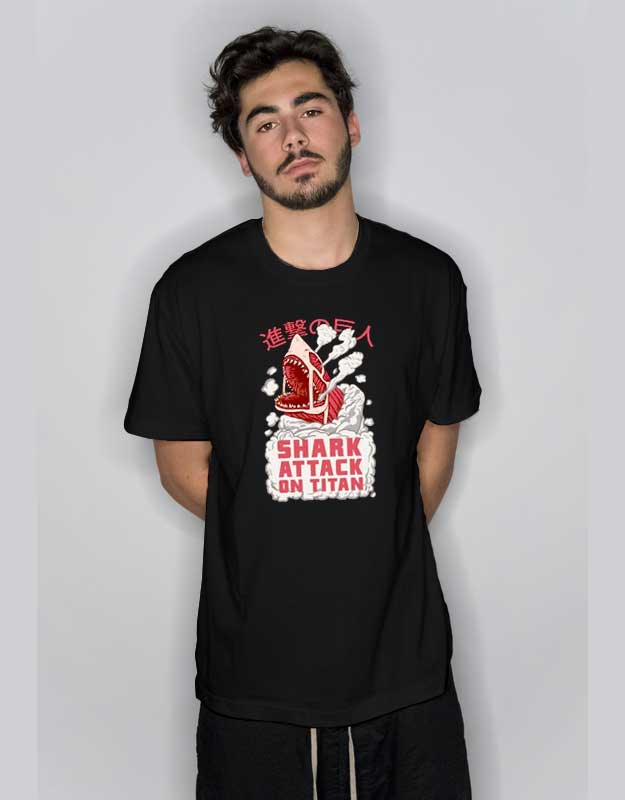 Shark Attack on Titan T Shirt