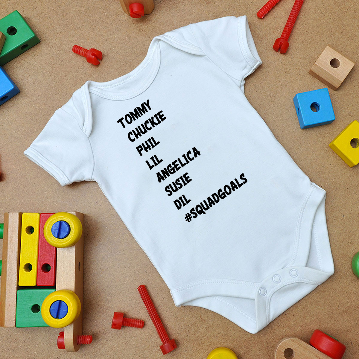 Squad Goals Rugrats Baby Onesie