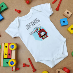 Star Trek Snoopy And Woodstock Baby Onesie