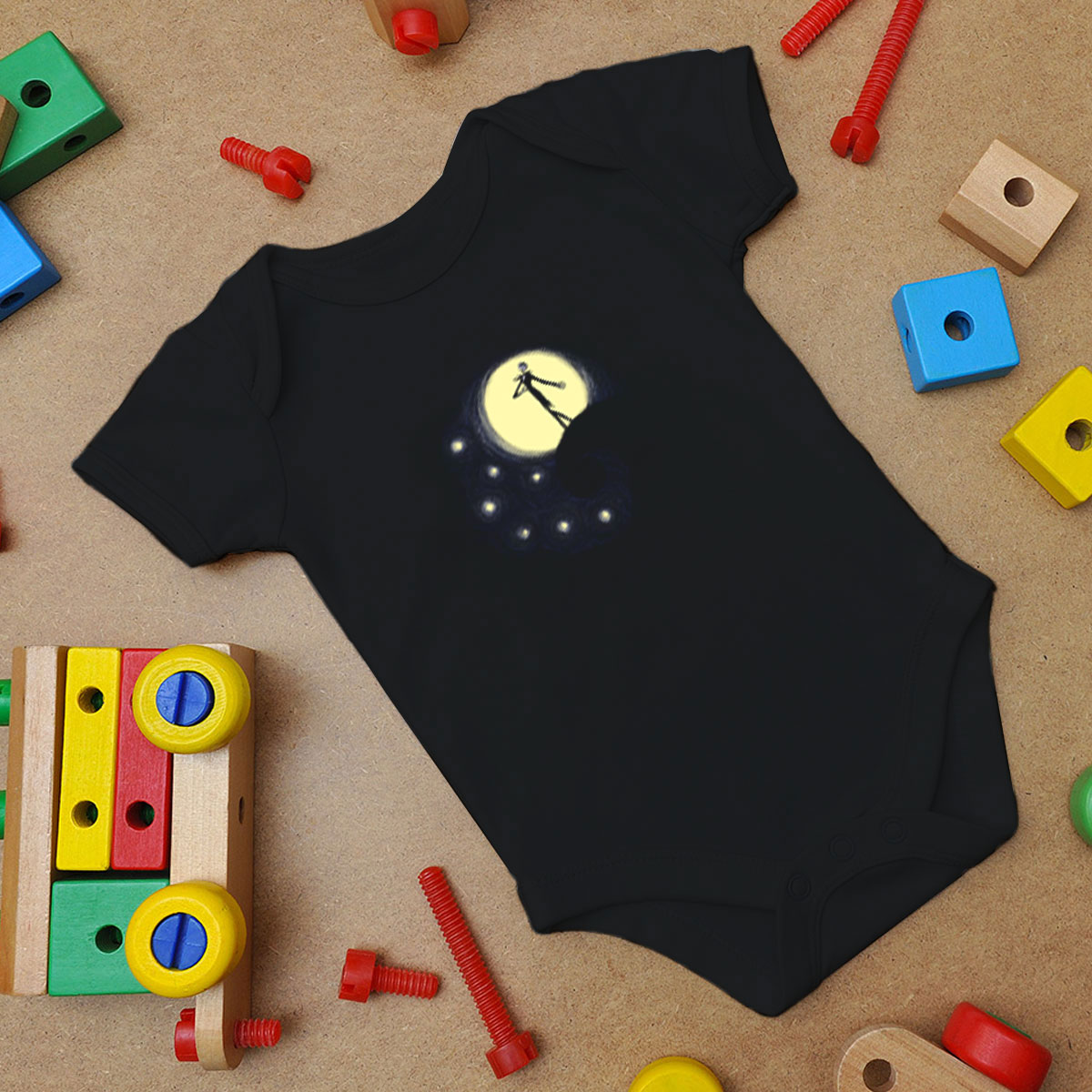 Starry Nightmare Baby Onesie