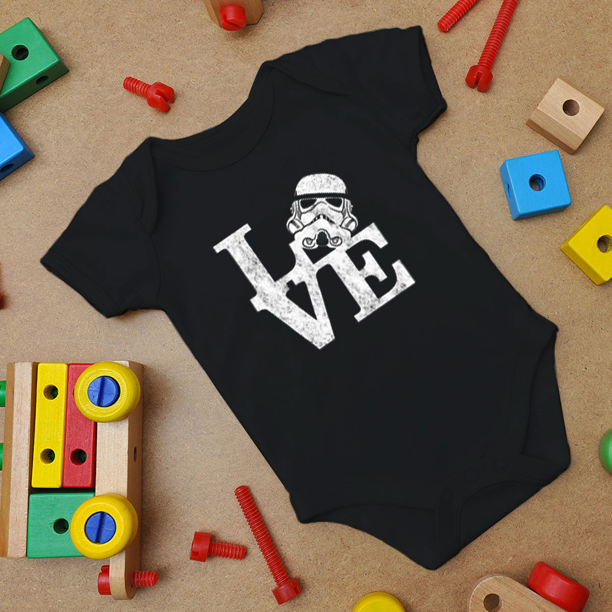 Stormtrooper Love Baby Onesie