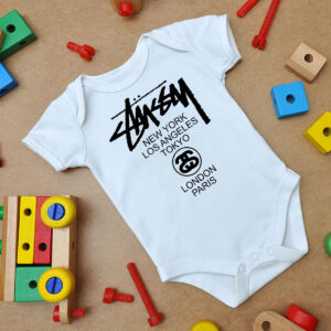 Stussy World Tour Baby Onesie