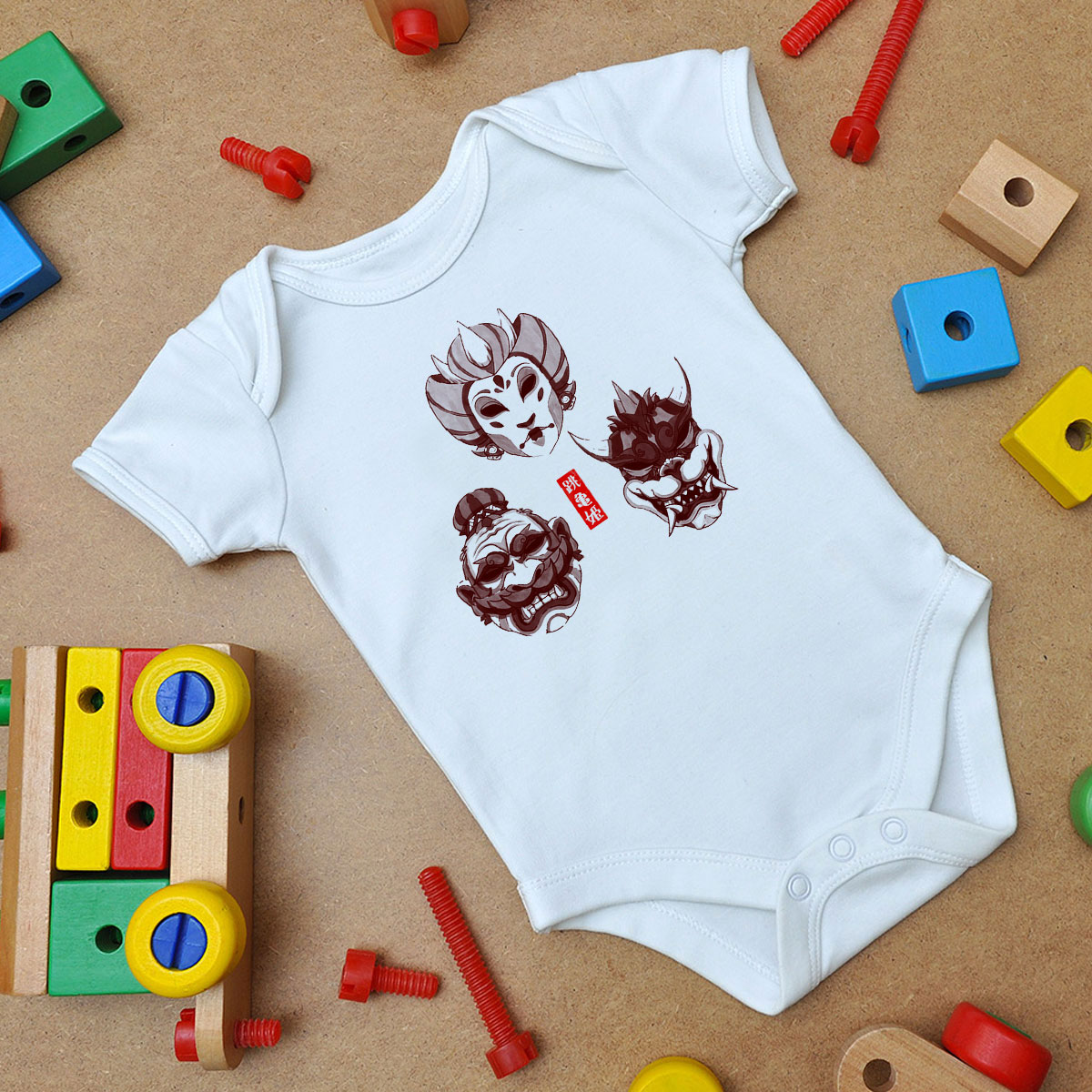 Sumi E Kingdom Baby Onesie