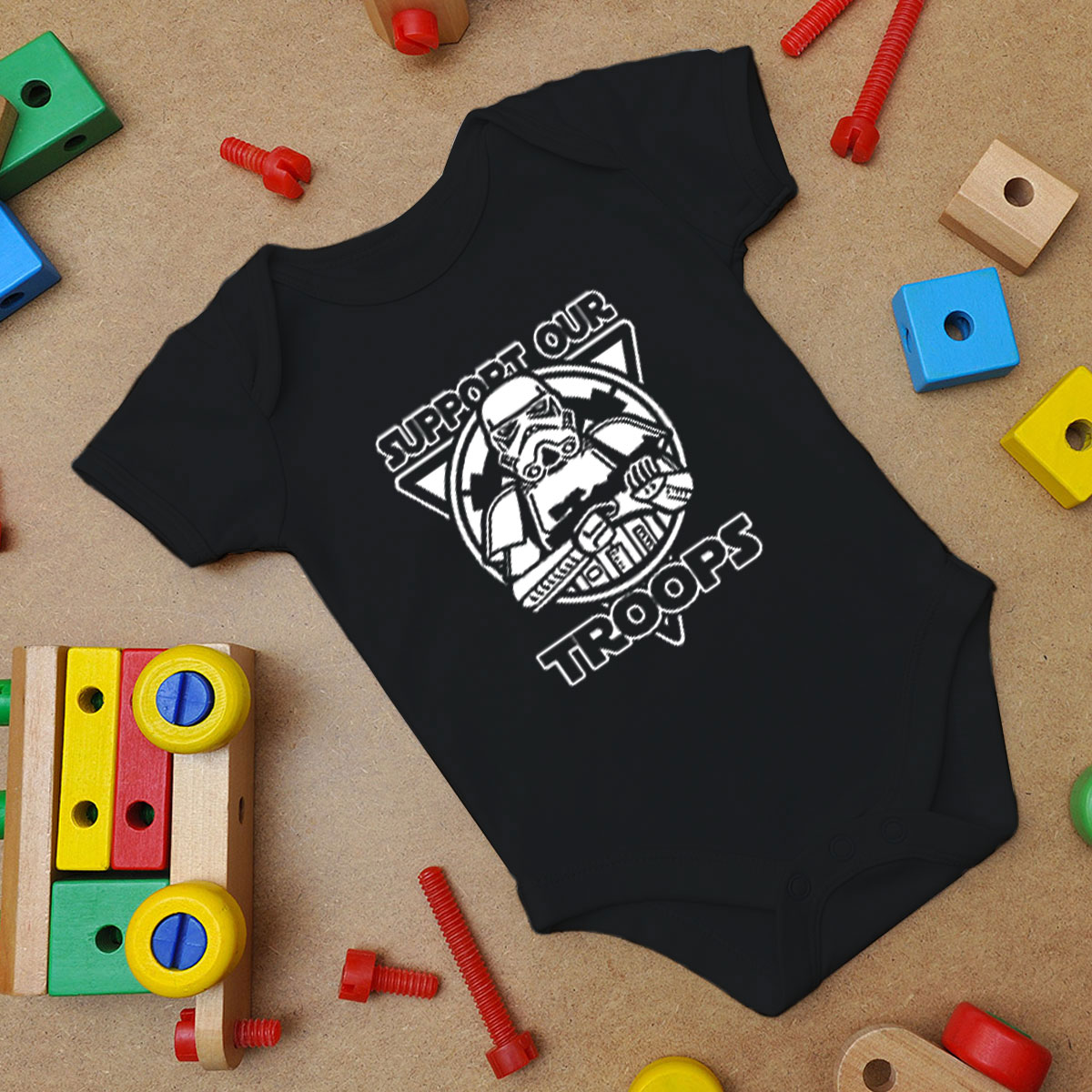 Support Our Troops Baby Onesie