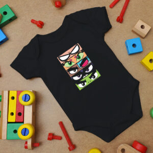 Teen Titans Go Eyes Baby Onesie