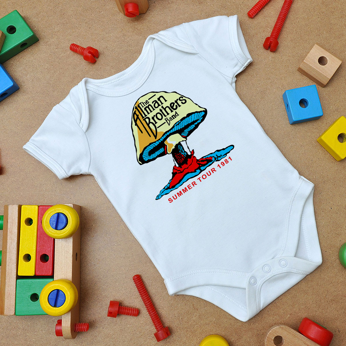 The Allman Brothers Summer Tour '81 Baby Onesie