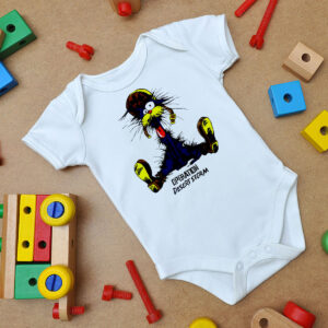 The Cat Operation Desert Storm Cartoon Baby Onesie