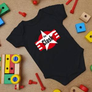 The Clash Star And Stripes Magnet Baby Onesie