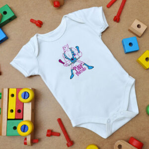 The Pink Panthro Baby Onesie