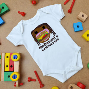 Travis Scott Mcdonald'S Parody Hamburgers Baby Onesie