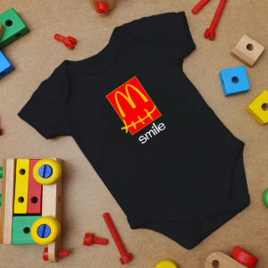 Travis Scott Mcdonalds Smile Baby Onesie