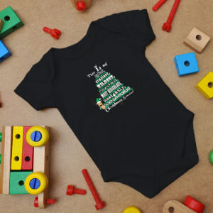 Ugly Christmas Sweater Baby Onesie