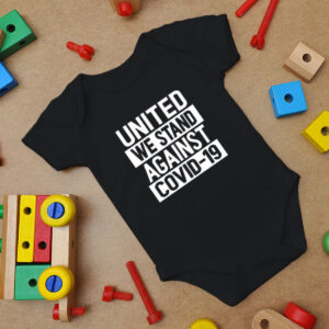 United We Stand Against Covid Baby Onesie