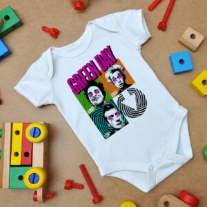 Uno Dos Tre Green Day Baby Onesie