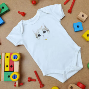 Very Cute Cat Baby Onesie