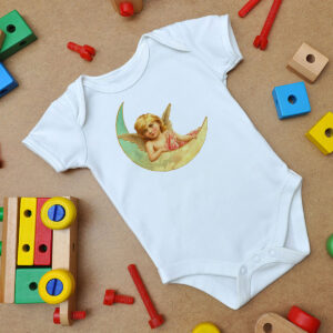 Victorian Angels Paint Art Baby Onesie