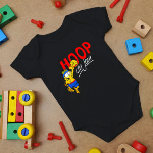 Vintage Garfield Hoop Du Jour Black Baby Onesie