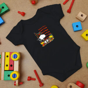 Vintage Snoopy Halloween Trick Or Treat Baby Onesie