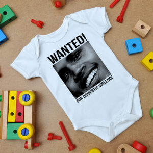 Wanted Chris Brown Frank Ocean Domestic Violence Baby Onesie