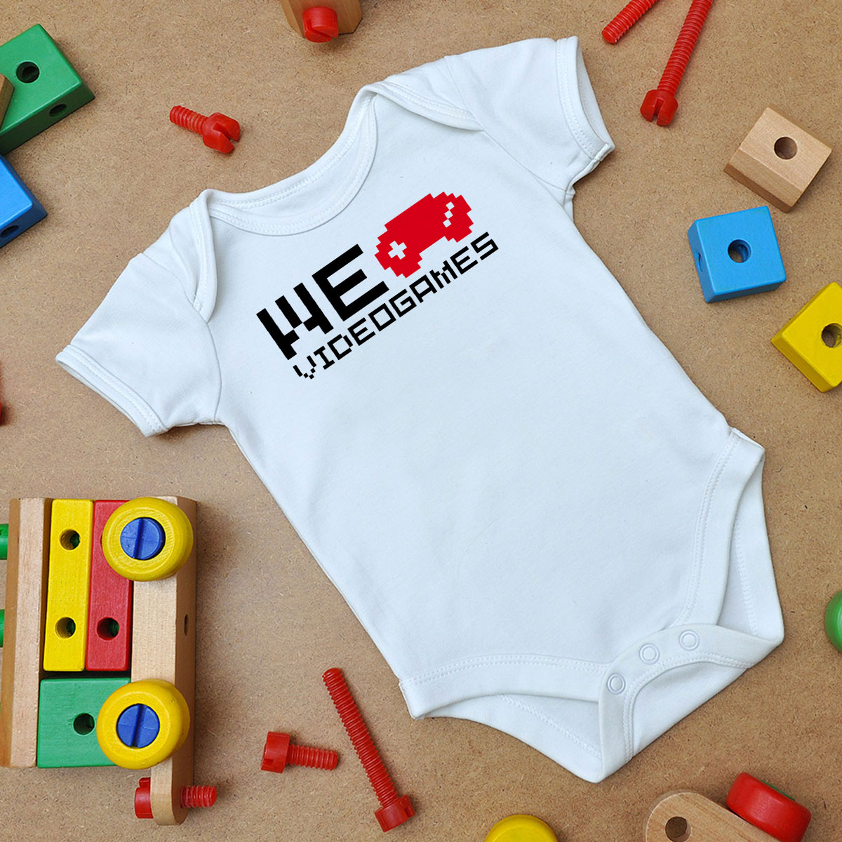 We Love Videogames I Baby Onesie
