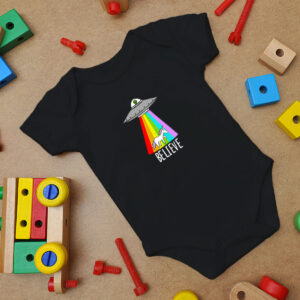 Alien Believe Baby Onesie