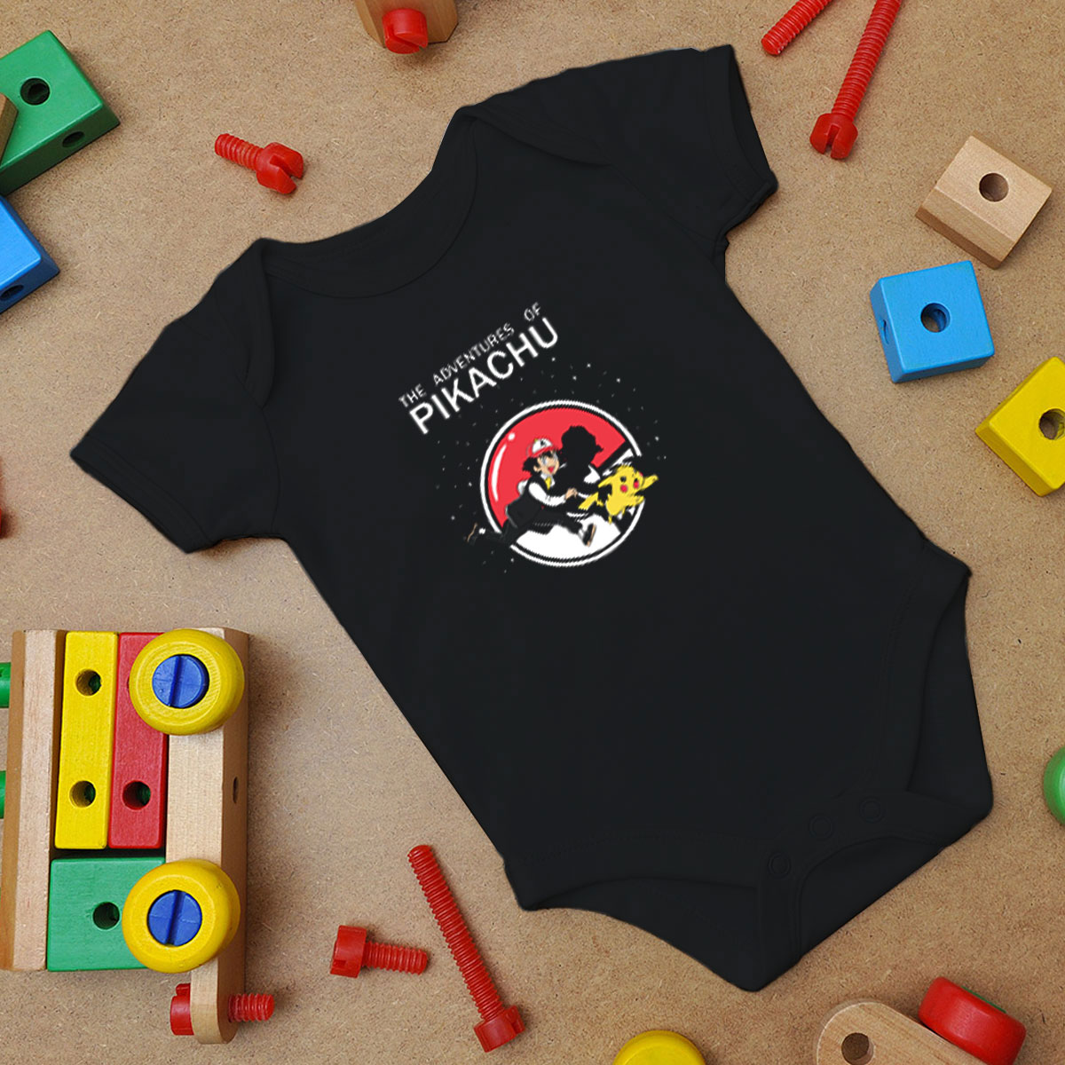 The Adventures Of Pikachu Baby Onesie