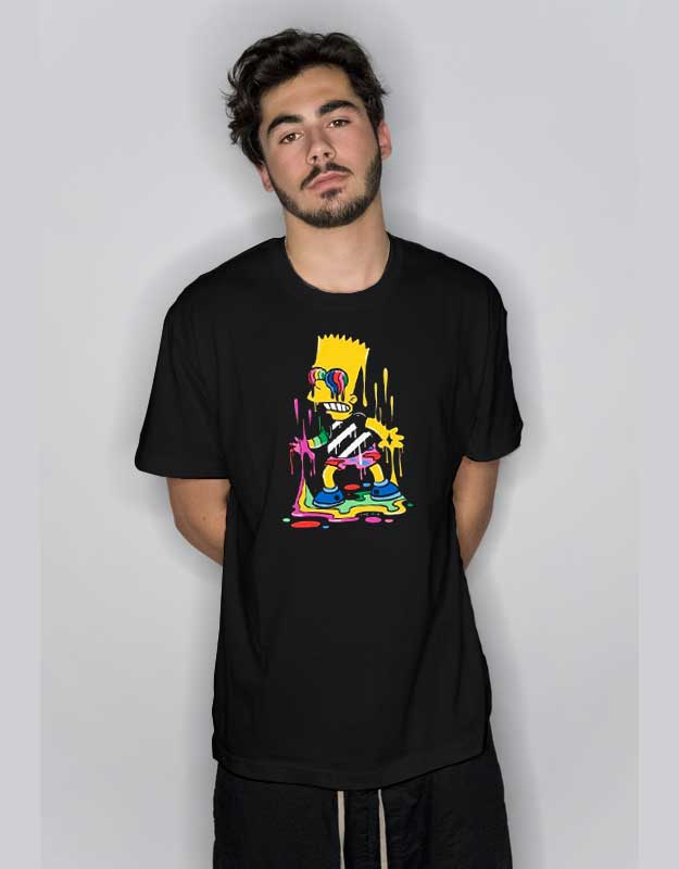 Get buy Bart Simpson Dripping T Shirt - Custom T-Shirts